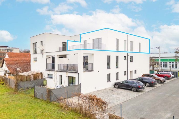 Byt 4+kk s terasou ve Zlíně - ulice Chmelnická